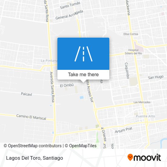 Mapa de Lagos Del Toro