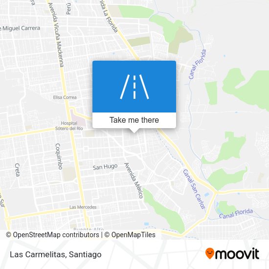 Mapa de Las Carmelitas
