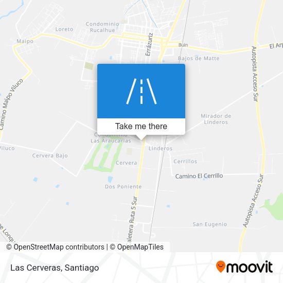 Mapa de Las Cerveras