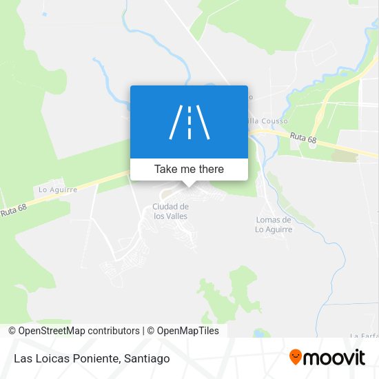 Mapa de Las Loicas Poniente