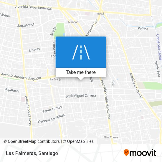 Mapa de Las Palmeras