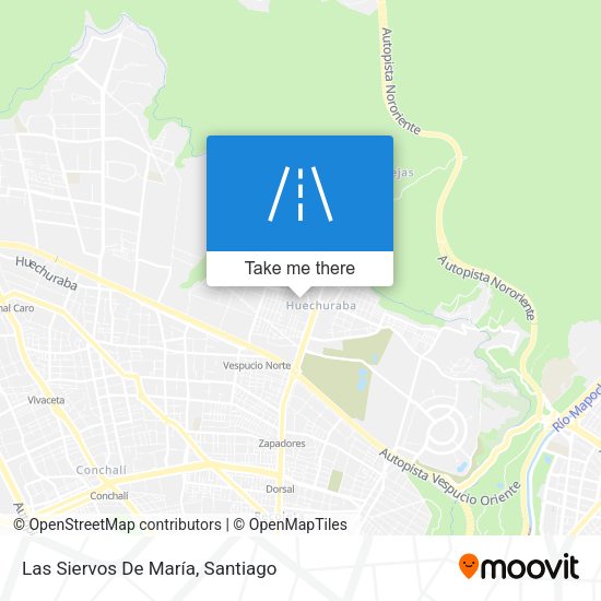 Mapa de Las Siervos De María