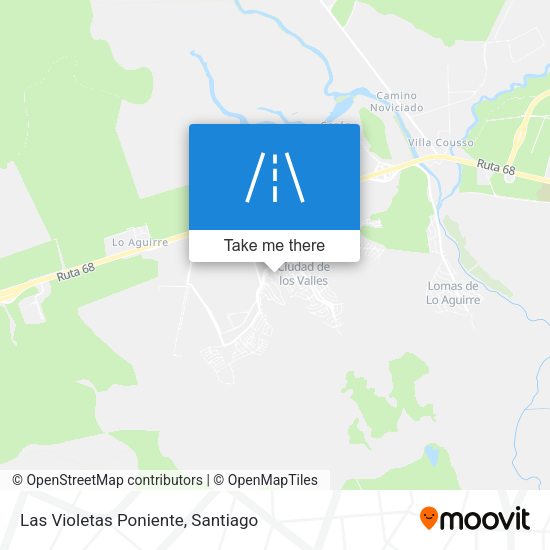 Las Violetas Poniente map