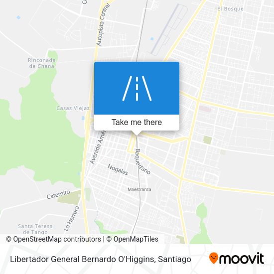 Mapa de Libertador General Bernardo O'Higgins