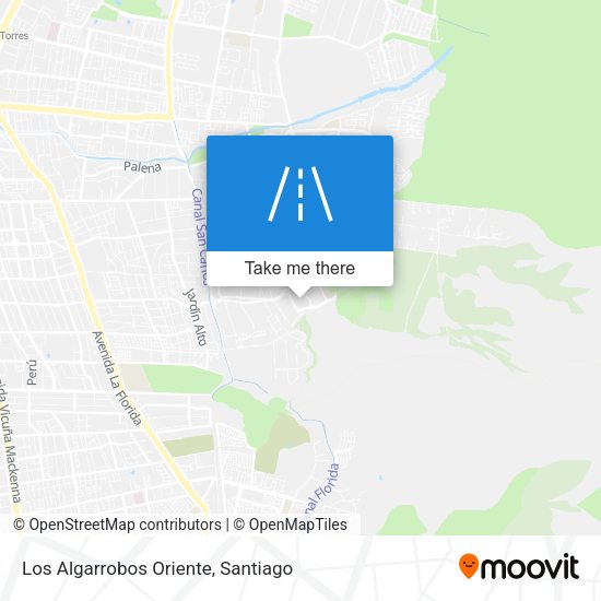 Los Algarrobos Oriente map