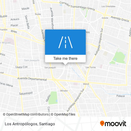 Los Antropólogos map