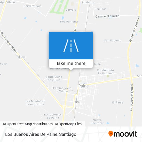 Los Buenos Aires De Paine map