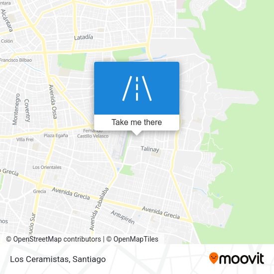 Mapa de Los Ceramistas