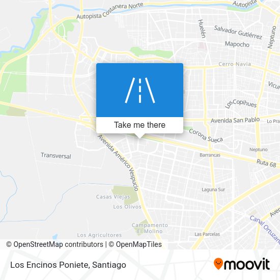 Mapa de Los Encinos Poniete