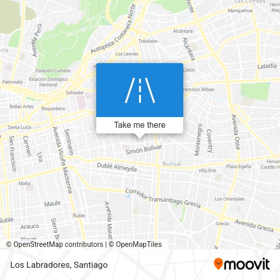 Mapa de Los Labradores