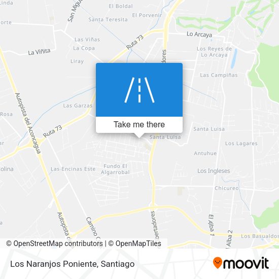 Mapa de Los Naranjos Poniente