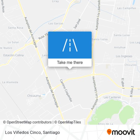 Los Viñedos Cinco map