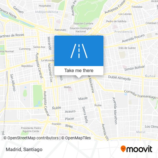 Madrid map