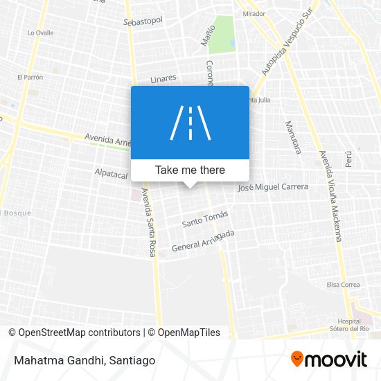 Mapa de Mahatma Gandhi