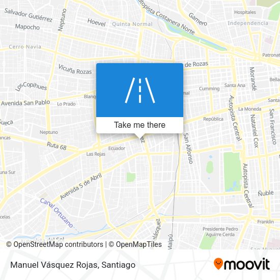Manuel Vásquez Rojas map