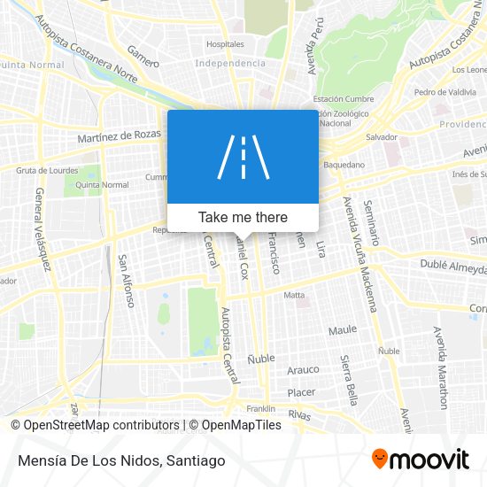 Mensía De Los Nidos map