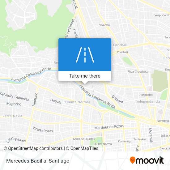 Mapa de Mercedes Badilla