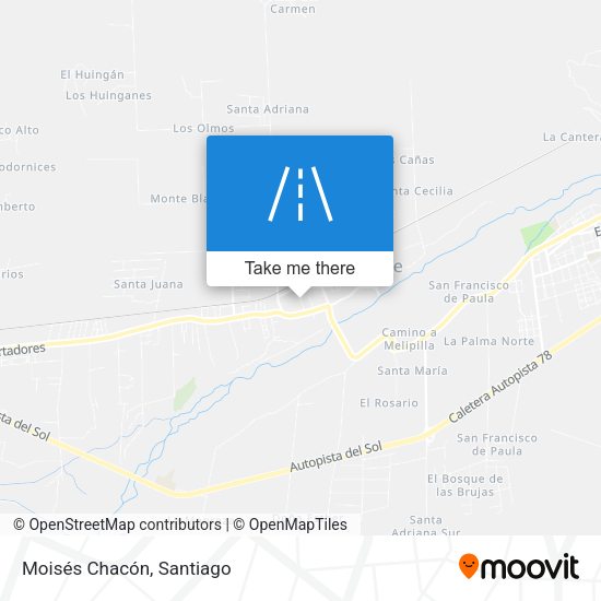 Moisés Chacón map