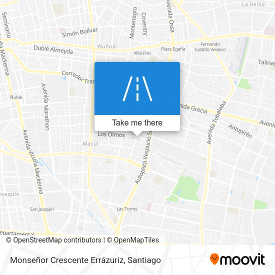 Monseñor Crescente Errázuriz map