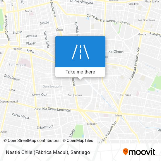 Nestlé Chile (Fábrica Macul) map