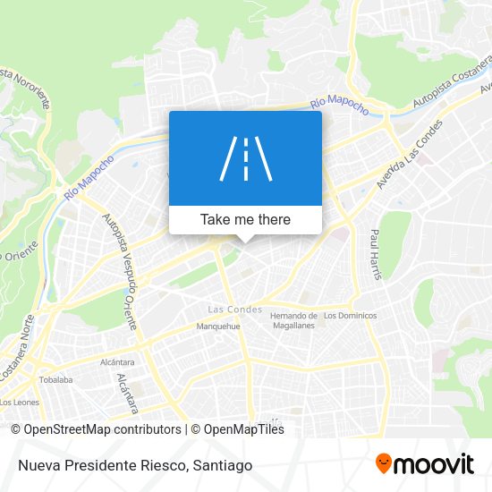 Mapa de Nueva Presidente Riesco