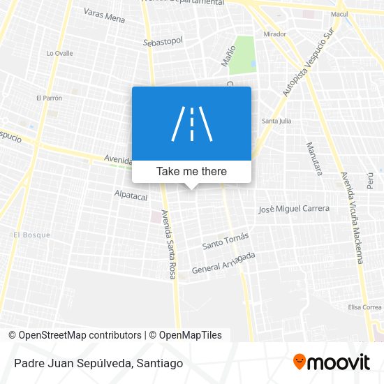 Padre Juan Sepúlveda map