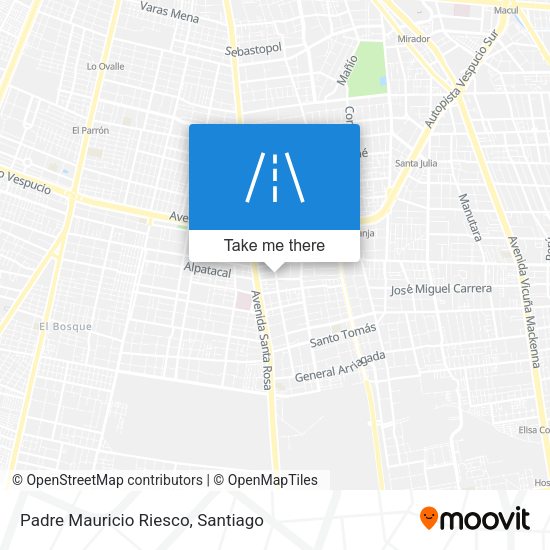 Mapa de Padre Mauricio Riesco