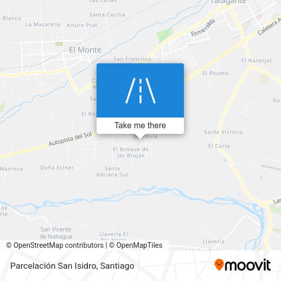 Parcelación San Isidro map