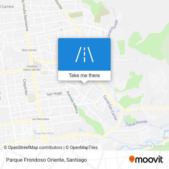 Parque Frondoso Oriente map