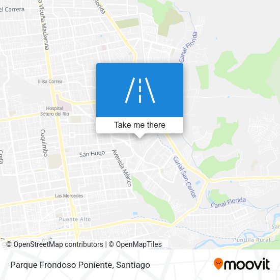 Mapa de Parque Frondoso Poniente