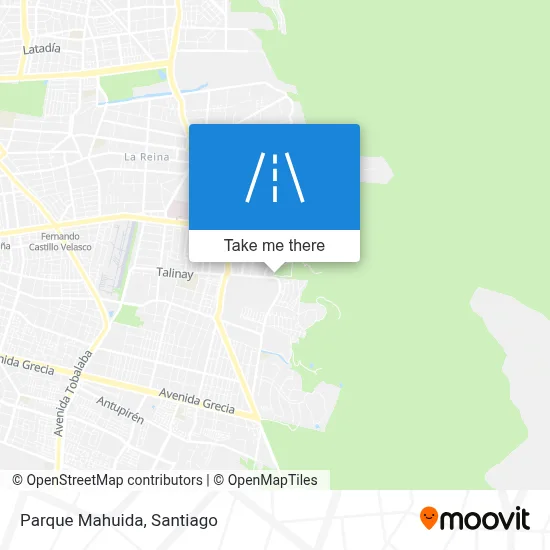 Parque Mahuida map