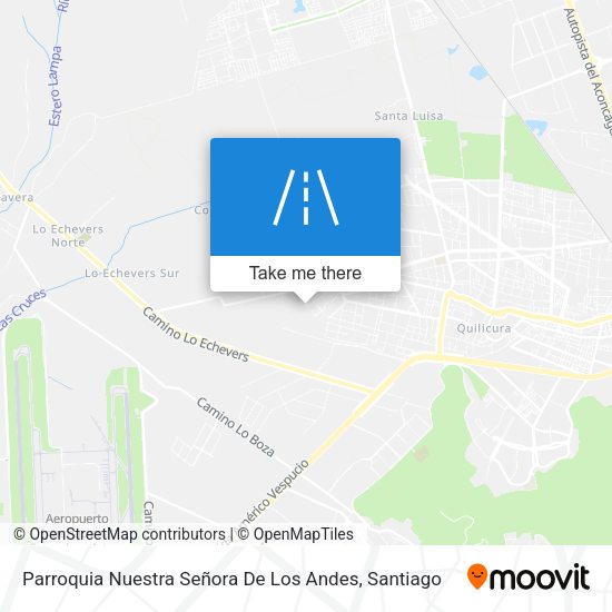 Parroquia Nuestra Señora De Los Andes map