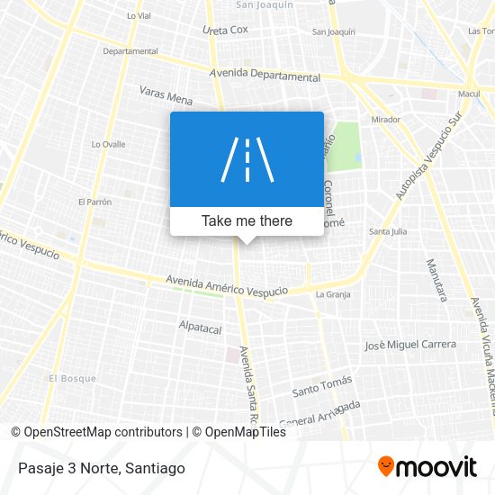Mapa de Pasaje 3 Norte