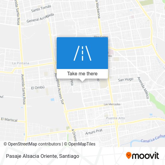 Mapa de Pasaje Alsacia Oriente