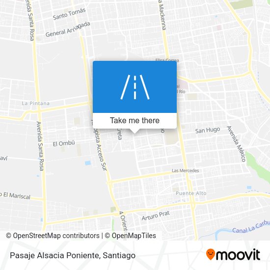 Pasaje Alsacia Poniente map