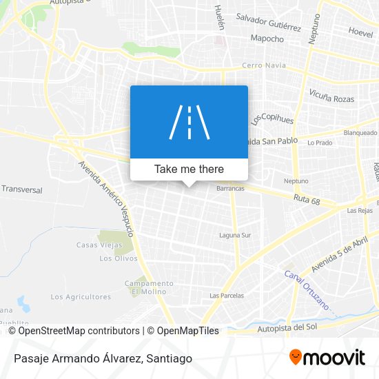 Mapa de Pasaje Armando Álvarez