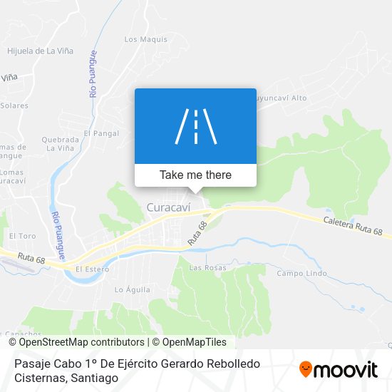 Pasaje Cabo 1º De Ejército Gerardo Rebolledo Cisternas map