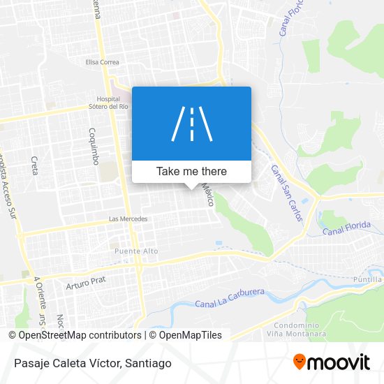 Mapa de Pasaje Caleta Víctor