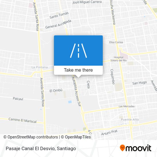 Pasaje Canal El Desvio map