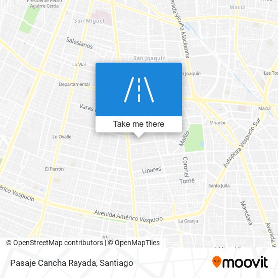 Pasaje Cancha Rayada map