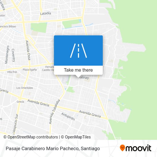 Mapa de Pasaje Carabinero Mario Pacheco
