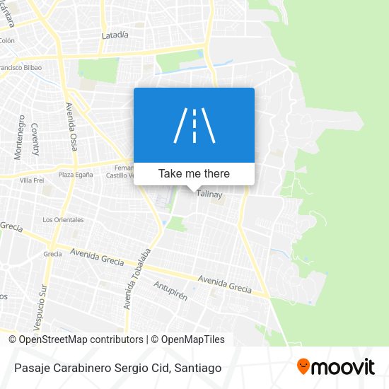 Pasaje Carabinero Sergio Cid map