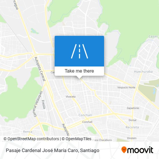 Pasaje Cardenal José María Caro map