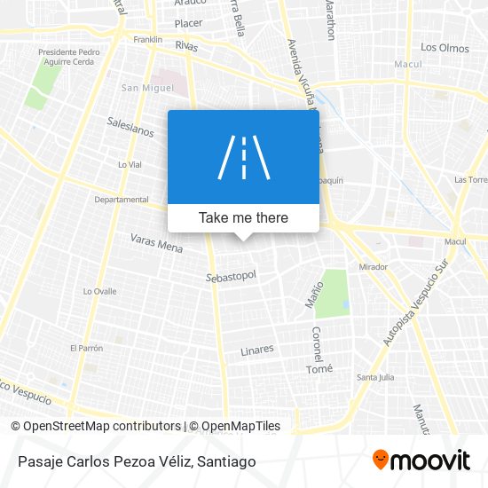 Pasaje Carlos Pezoa Véliz map