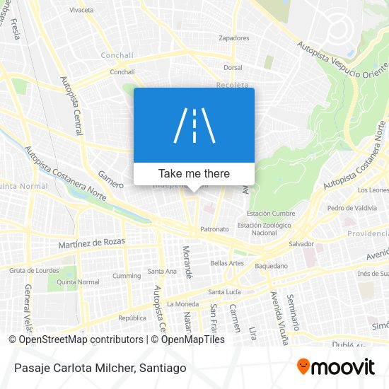 Mapa de Pasaje Carlota Milcher