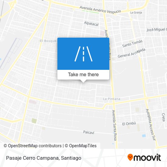 Mapa de Pasaje Cerro Campana