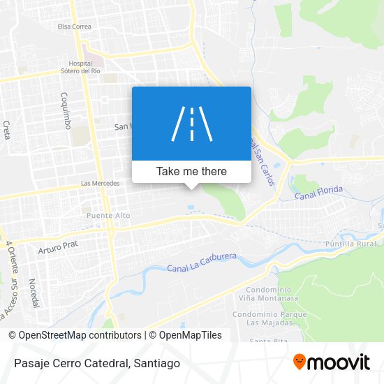 Pasaje Cerro Catedral map
