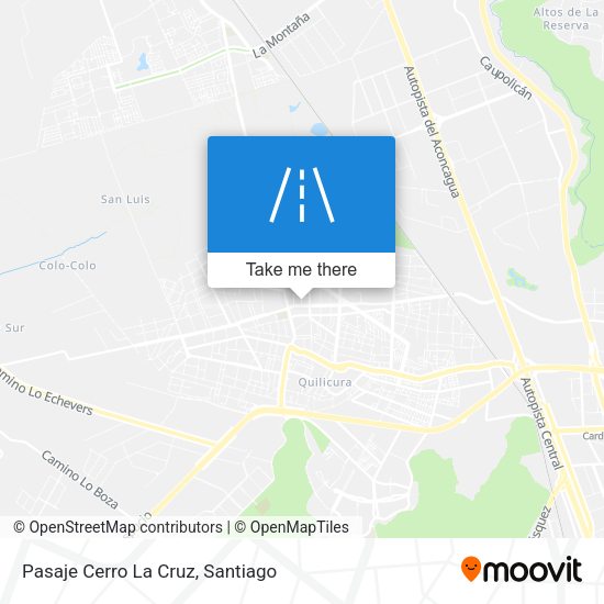 Mapa de Pasaje Cerro La Cruz