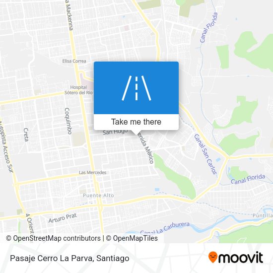 Pasaje Cerro La Parva map