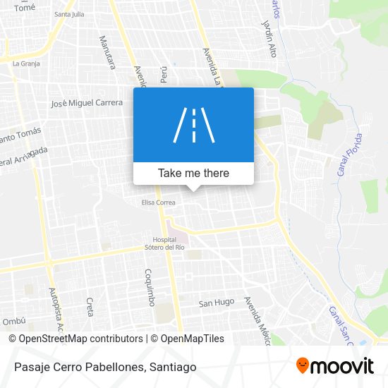 Mapa de Pasaje Cerro Pabellones